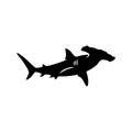 high-quality shark silhouette design Royalty Free Stock Photo