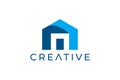 Clean Abstract Home Logo Design for Real Estate and Property Branding Royalty Free Stock Photo