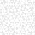 White triangular mosaic abstract seamless pattern. vector gray triangular mosaic pattern. geometric polygonal background Royalty Free Stock Photo