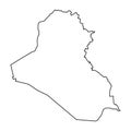 Iraq map illustrated in vector Royalty Free Stock Photo