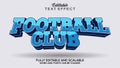 football text effect 3d style vector editable Royalty Free Stock Photo