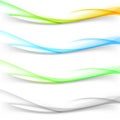 Web abstract wave border swoosh line divider