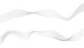 Abstract wavy stripes on a white background isolated. Wave line art, Curved smooth design.