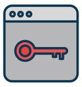 Web access Isolated Vecto Web access Isolated Vector Icon that can be easily modified or Icon that can be easily modified or edit Royalty Free Stock Photo