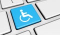 Web Accessibility Icon On Keyboard Royalty Free Stock Photo