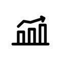 Analytic card line style icon. vector illustration.