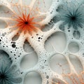 Web Analytics Background With Biomimicry-inspired Lace Patterns