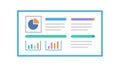 Web analytics dashboard, interactive data visualization, vector design Generative AI Royalty Free Stock Photo