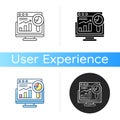 Web analytics icon Royalty Free Stock Photo