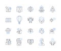 Web analytics line icons collection. Data, Traffic, Conversion, SEO, Metrics, Reports, Insights vector and linear