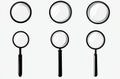 Web and app designers can use a minimalist linear search and navigation icon set Royalty Free Stock Photo