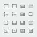 Web or App Form Elements Icons Royalty Free Stock Photo