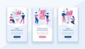 Web application development banner. Improving search engine optimization and mobile social app Royalty Free Stock Photo