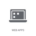 Web APPS icon. Trendy Web APPS logo concept on white background Royalty Free Stock Photo