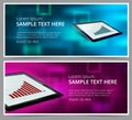 Web banner block. Header layout template. Creative abstract Royalty Free Stock Photo