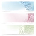 Web banner colorful flyers collection - headers or footers