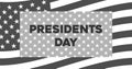 Web banner congratulations on the president`s day