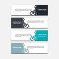 Web Banner design background set