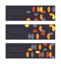 Web banner design template set consisting of abstract background patterns Royalty Free Stock Photo