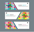 Web banner design template vector illustration, Geometric background, Abstract texture, advetisement layout