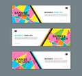 Web banner design template vector illustration, Geometric background, Abstract texture, advetisement layout