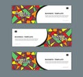 Web banner design template vector illustration, Geometric background, Abstract texture, advetisement layout