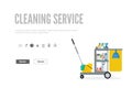 Web banner or gift card template for a cleaning service.