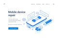 Web banner for mobile device repair service