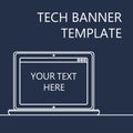 Web Banner with Notebook