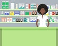 Web banner of a pharmacist