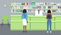 Web banner of a pharmacist