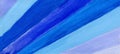 Web banner, textured paper with diagonal stripes in different shades of blue, cyan and purple painted with watercolor paint.