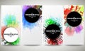 Web banners collection, abstract flyer layouts