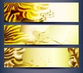 Web banners templates abstract backgrounds Royalty Free Stock Photo