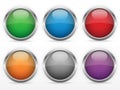 Web buttons set Royalty Free Stock Photo