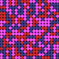 Blue, red and purple circles - seamless pattern. bright colors. Royalty Free Stock Photo