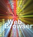 Web browser background concept glowing