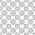 Web browser with Chatbot vector concept minimal line seamless pattern