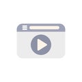 Web browser displaying video streaming service homepage interface
