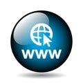 Web browser icon button