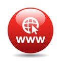 Web browser icon button