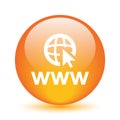 Web browser icon button