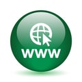 Web browser icon button