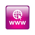 Web browser icon button Royalty Free Stock Photo
