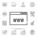 web browser icon. seo and online marketing icons universal set for web and mobile Royalty Free Stock Photo