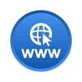 Web browser icon button