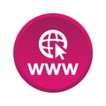 Web browser icon button Royalty Free Stock Photo