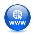 Web browser icon button Royalty Free Stock Photo