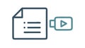 Web Browser with Video Player Interface Icon, vector design Generative AI Royalty Free Stock Photo