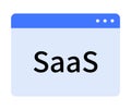 Simplified SaaS Application Interface Window with Minimalistic Design